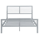 Cooper Metal  Open Frame Bed Silver