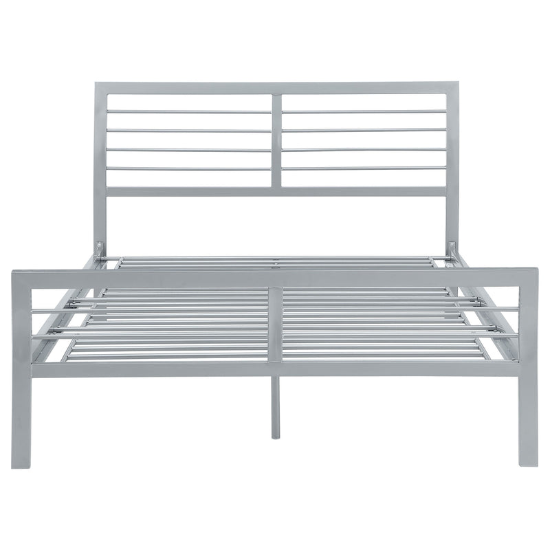 Cooper Metal  Open Frame Bed Silver