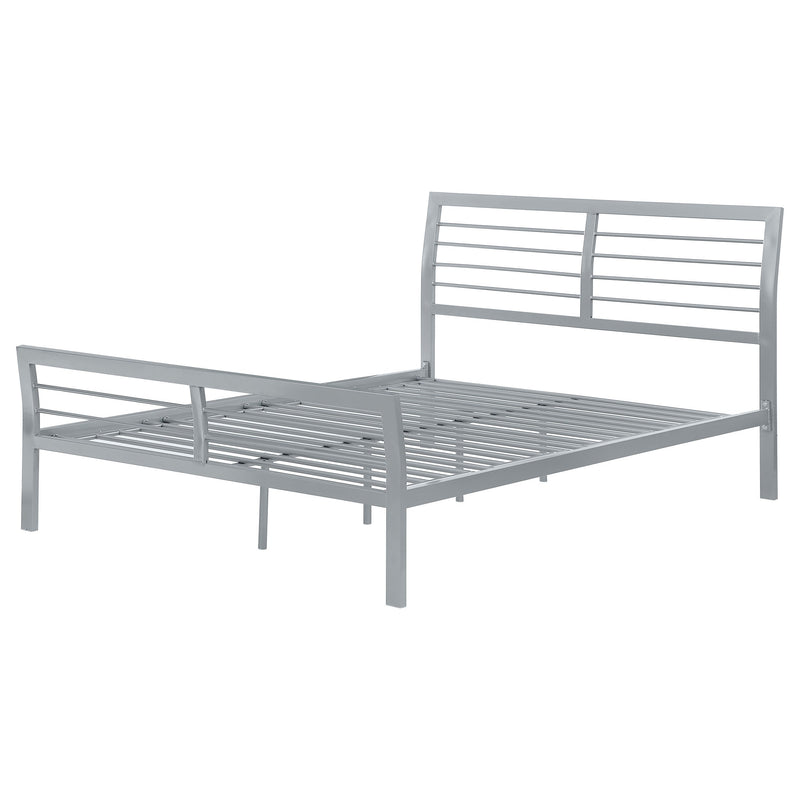 Cooper Metal  Open Frame Bed Silver