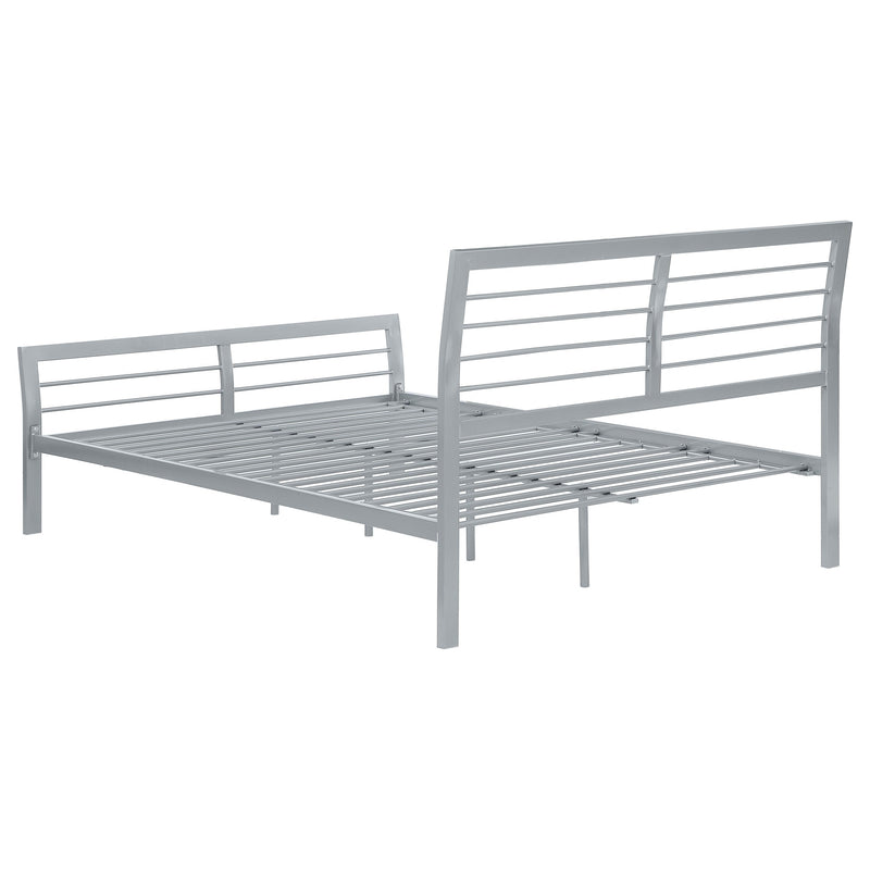 Cooper Metal  Open Frame Bed Silver
