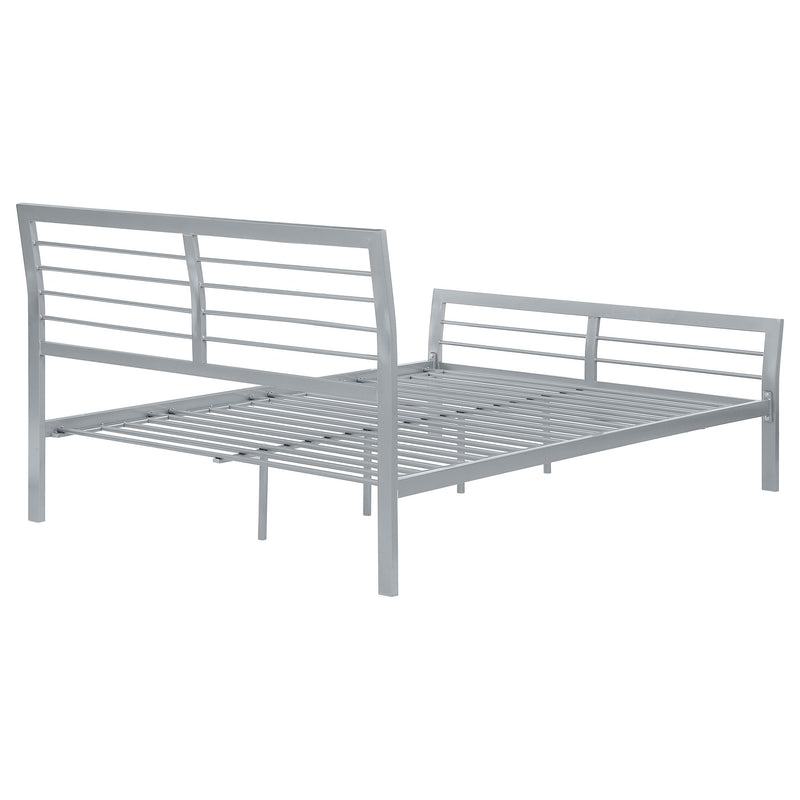 Cooper Metal  Open Frame Bed Silver