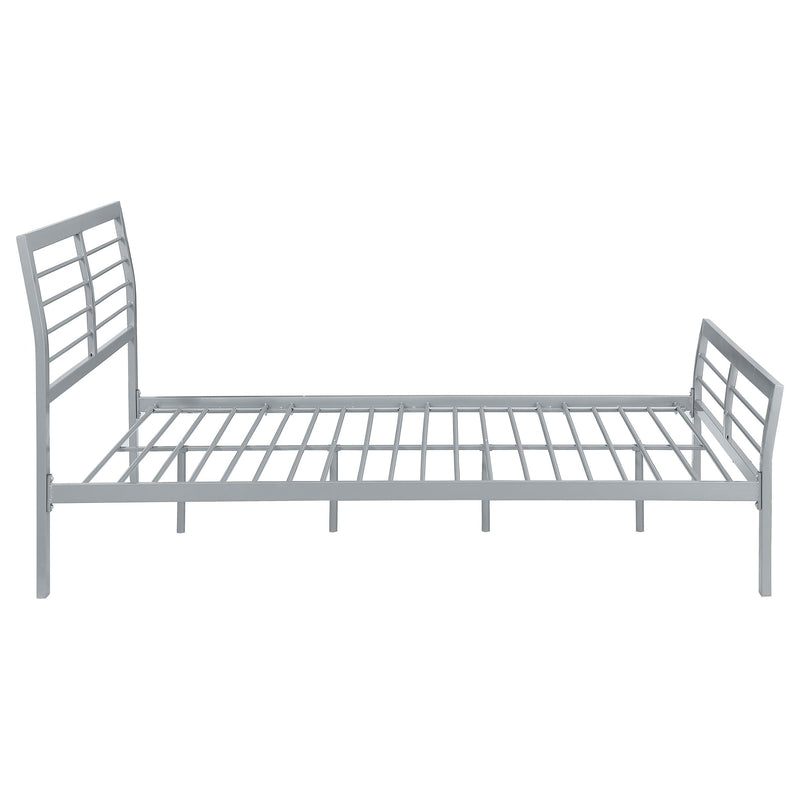 Cooper Metal  Open Frame Bed Silver