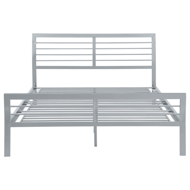 Cooper Metal  Open Frame Bed Silver