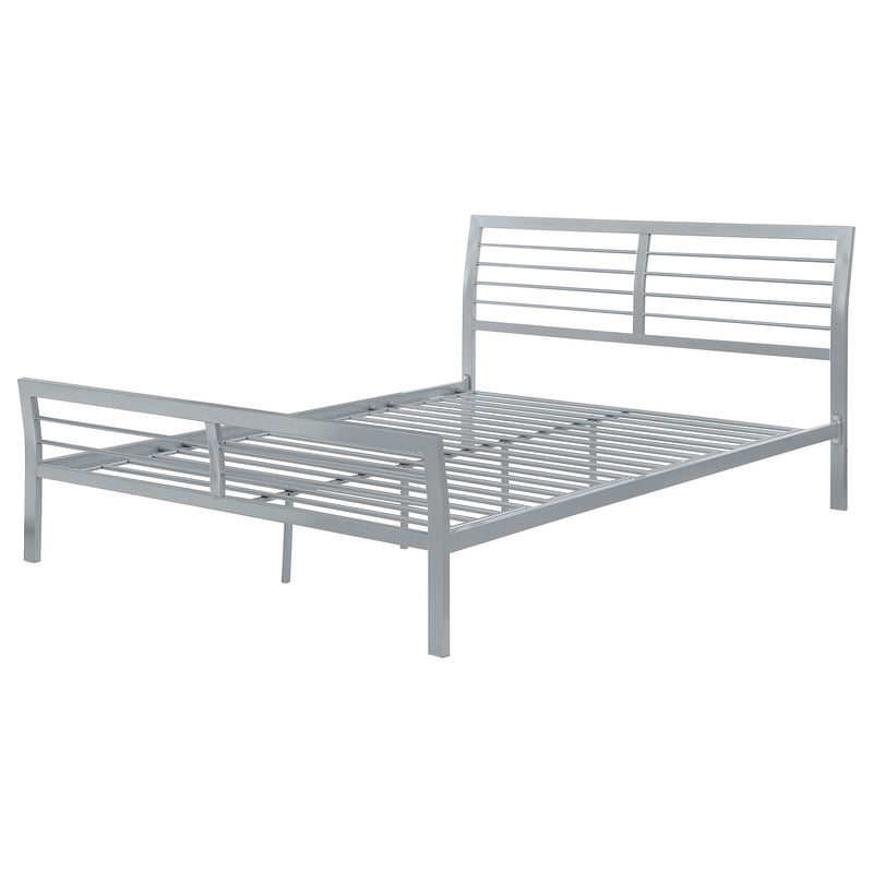 Cooper Metal  Open Frame Bed Silver