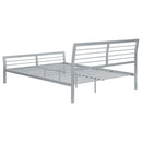 Cooper Metal  Open Frame Bed Silver