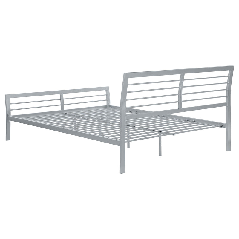 Cooper Metal  Open Frame Bed Silver