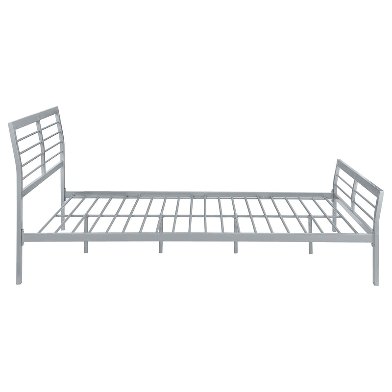 Cooper Metal  Open Frame Bed Silver