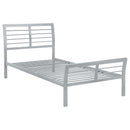 Cooper Metal  Open Frame Bed Silver