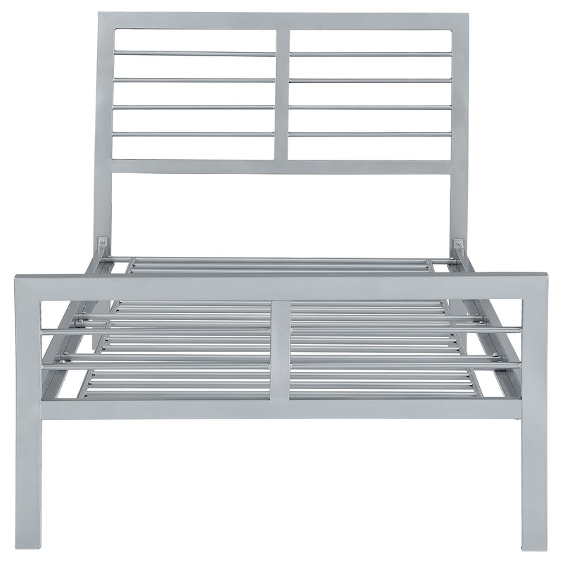 Cooper Metal  Open Frame Bed Silver