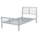 Cooper Metal  Open Frame Bed Silver
