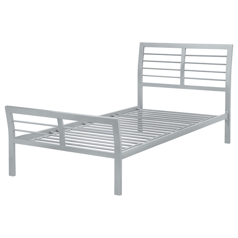 Cooper Metal  Open Frame Bed Silver