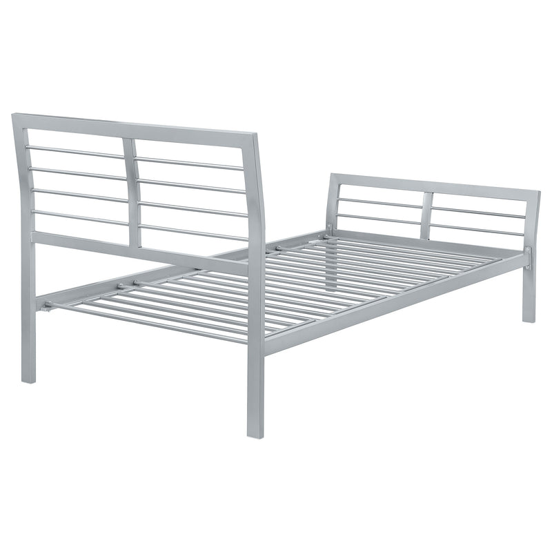Cooper Metal  Open Frame Bed Silver