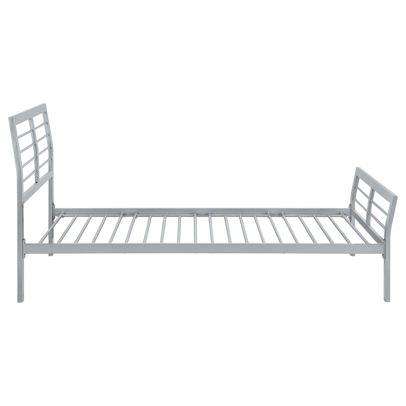 Cooper Metal  Open Frame Bed Silver