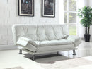 Dilleston Upholstered Tufted Convertible Sofa Bed Black
