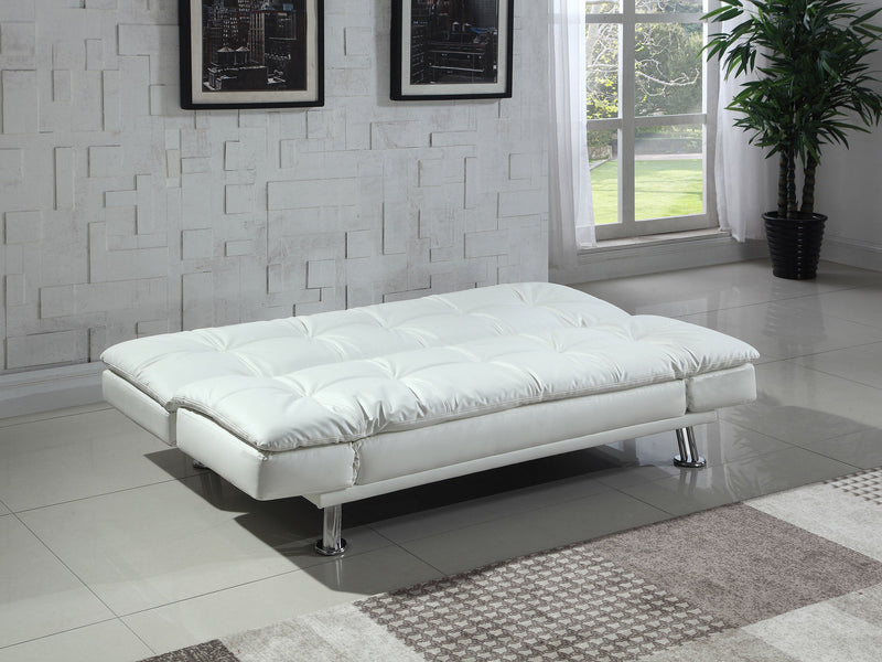 Dilleston Upholstered Tufted Convertible Sofa Bed Black