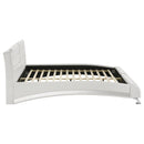 Jeremaine Upholstered Sleigh Bed White
