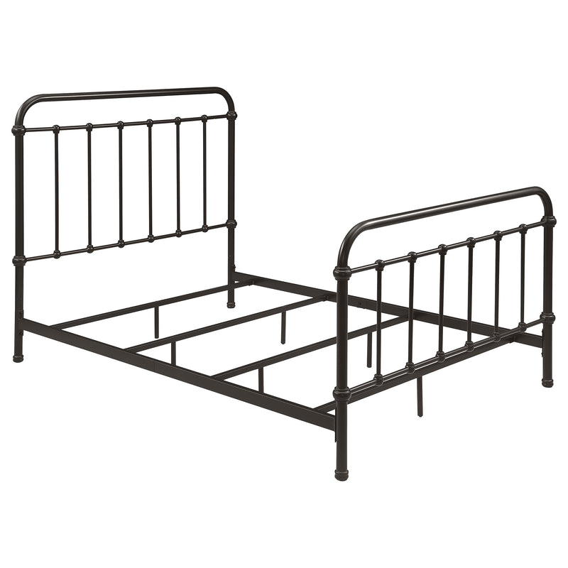 Livingston Metal California King Open Frame Bed Dark Bronze