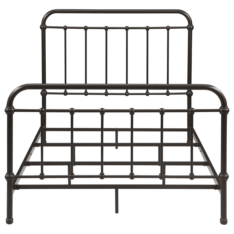 Livingston Metal California King Open Frame Bed Dark Bronze