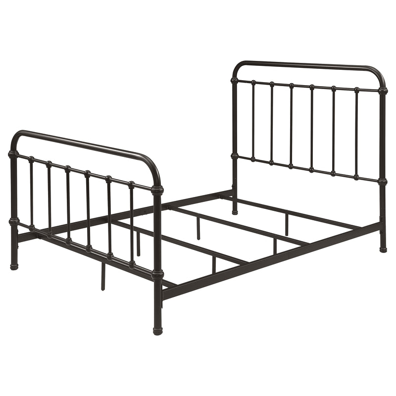 Livingston Metal California King Open Frame Bed Dark Bronze