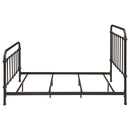 Livingston Metal California King Open Frame Bed Dark Bronze