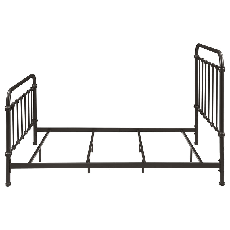 Livingston Metal California King Open Frame Bed Dark Bronze