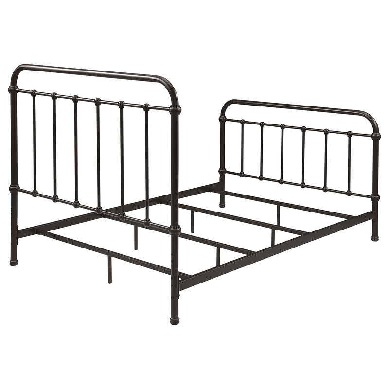 Livingston Metal California King Open Frame Bed Dark Bronze