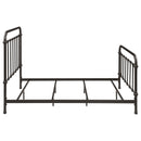 Livingston Metal California King Open Frame Bed Dark Bronze
