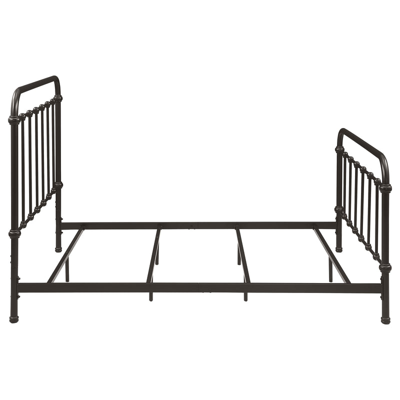 Livingston Metal California King Open Frame Bed Dark Bronze