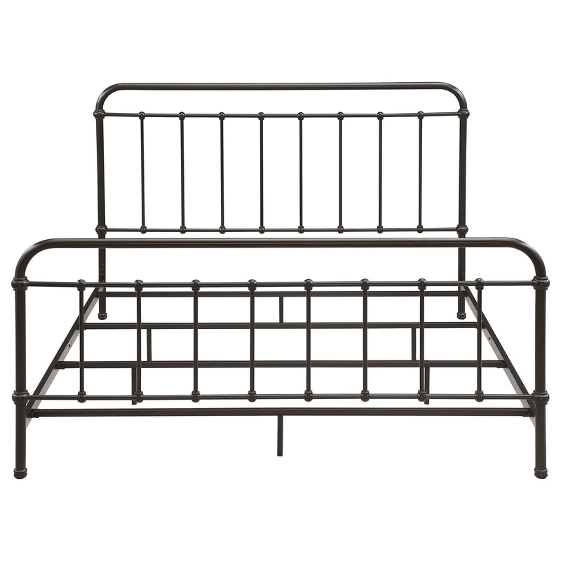 Livingston Metal California King Open Frame Bed Dark Bronze