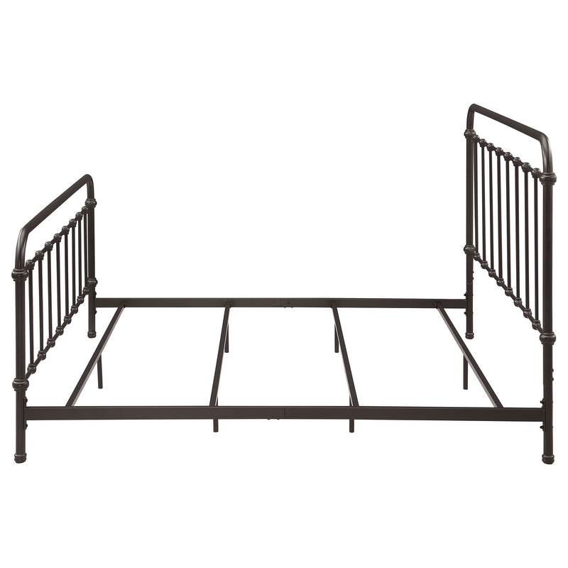 Livingston Metal California King Open Frame Bed Dark Bronze