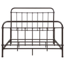Livingston Metal California King Open Frame Bed Dark Bronze