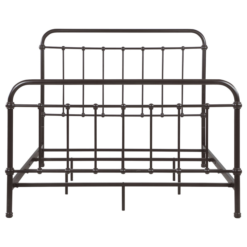 Livingston Metal California King Open Frame Bed Dark Bronze