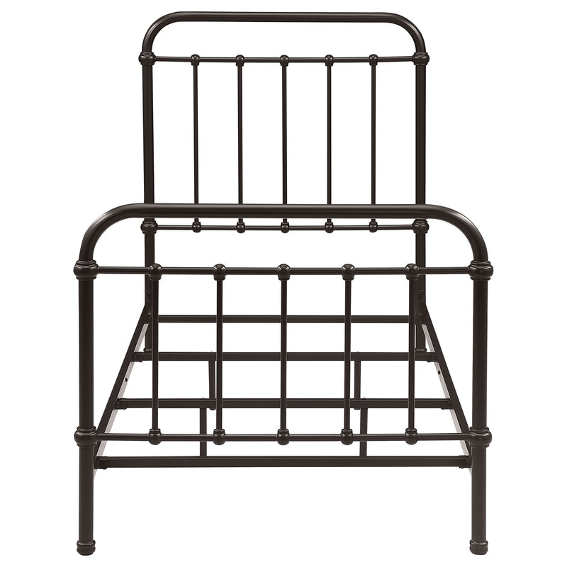 Livingston Metal California King Open Frame Bed Dark Bronze