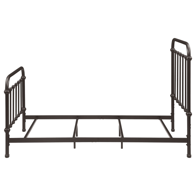 Livingston Metal California King Open Frame Bed Dark Bronze