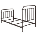Livingston Metal California King Open Frame Bed Dark Bronze