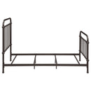 Livingston Metal California King Open Frame Bed Dark Bronze