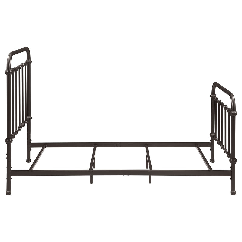 Livingston Metal California King Open Frame Bed Dark Bronze