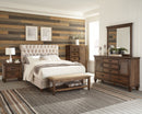Devon  California King Bedroom Set Beige and Oak