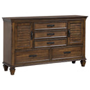 Devon  California King Bedroom Set Beige and Oak