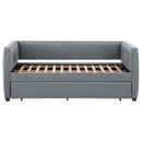 Brodie Upholstered  Daybed with Trundle Grey