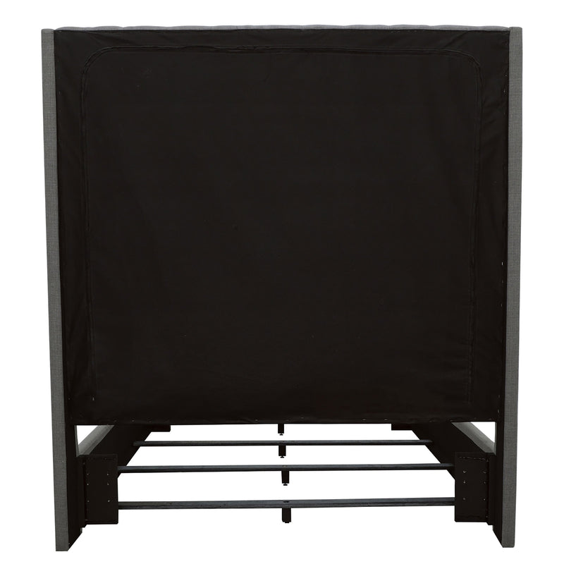 Camille Upholstered California King Panel Bed Grey