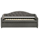 Sadie Upholstered  Daybed with Trundle Grey