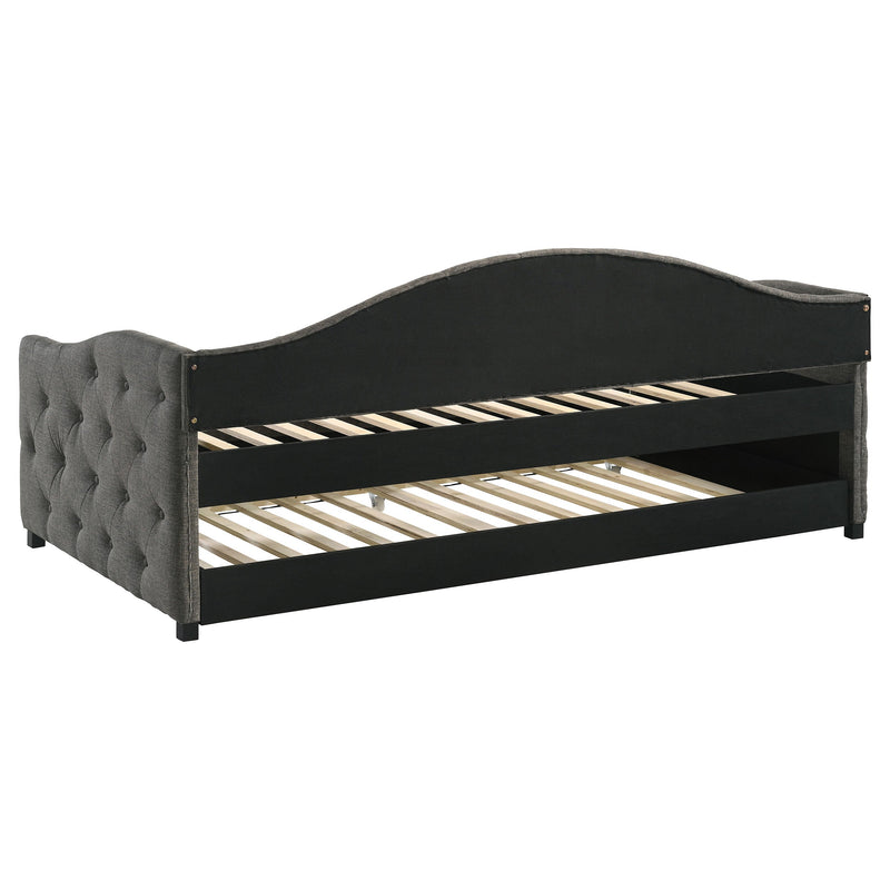 Sadie Upholstered  Daybed with Trundle Grey