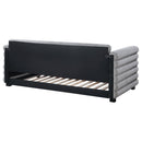 Patricia Boucle Upholstered  Day Bed with Trundle Grey