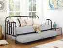 Marina Metal  Daybed with Trundle Black