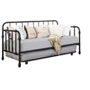 Marina Metal  Daybed with Trundle Black