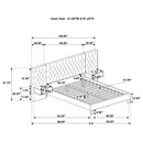 Marley Upholstered  Wall Panel Bed Light Brown