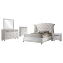Barzini 4-piece Bedroom Set White