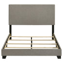 Dorian Fabric Upholstered Panel Bed Taupe