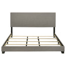 Dorian Fabric Upholstered Panel Bed Taupe